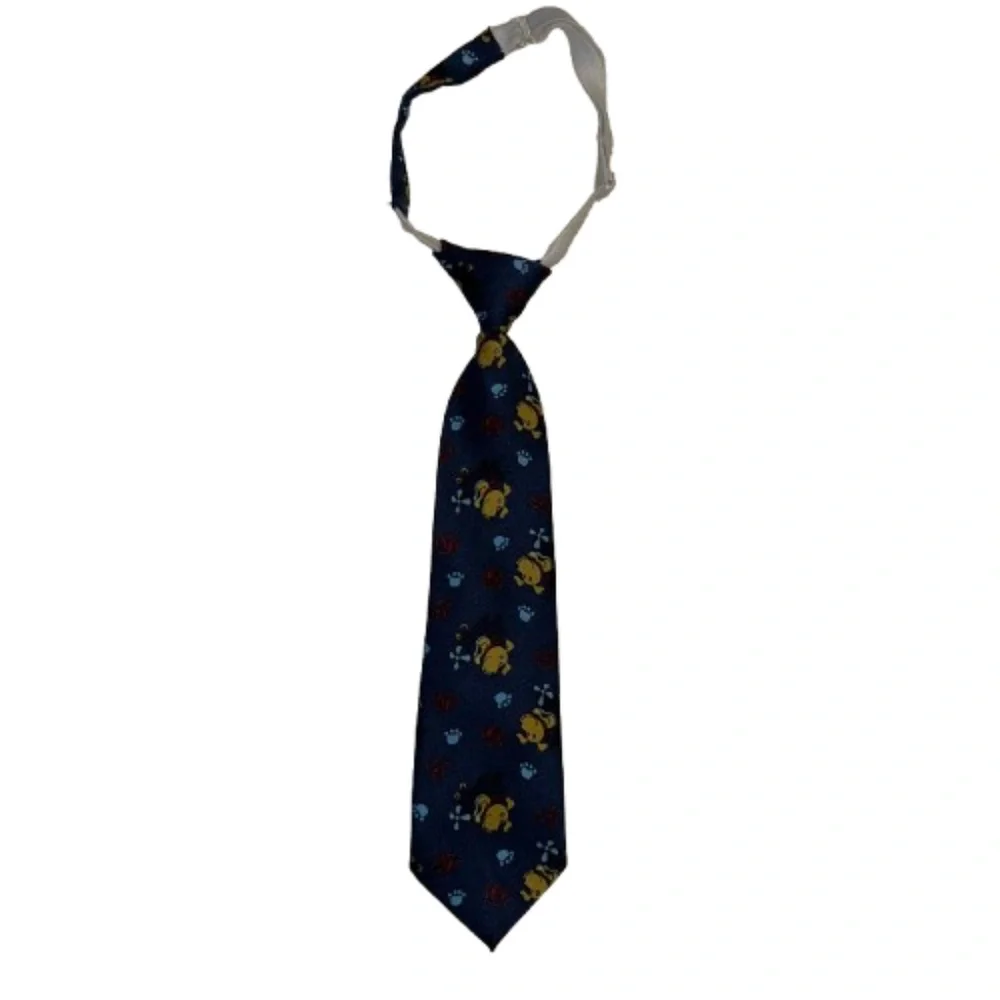 kids faux necktie tie blue